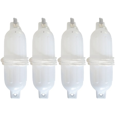 Seachoice Twin Eye Fender Kit - 4 Pack White 79291